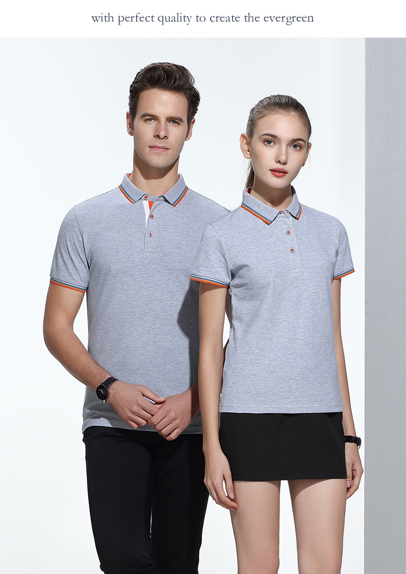 POLO衫短袖夏季運動上衣純棉翻領(lǐng)t恤1895#049